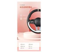 Car Steering Wheel Cover PU Leather Car Steering Wheel Cover For Fit For Jazz For City 2009-2013 For Insight 2010-2014 For Civic 2004-2014 Steering Protector(GREEN)