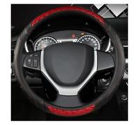 Car Steering Wheel Cover PU Leather Car Steering Wheels Cover 38cm For Suzuki For Swift 2011-2016 For Vitara 2015-2019 For Celerio 2015-2019(Red)