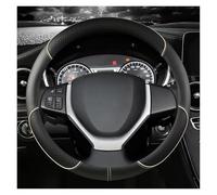 Car Steering Wheel Cover PU Leather Car Steering Wheels Cover 38cm For Suzuki For Swift 2011-2016 For Vitara 2015-2019 For Celerio 2015-2019 Steering Protector(Beige)