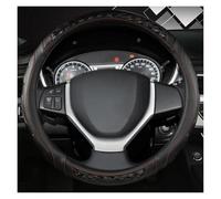 Car Steering Wheel Cover PU Leather Car Steering Wheels Cover 38cm For Suzuki For Swift 2011-2016 For Vitara 2015-2019 For Celerio 2015-2019(Black)