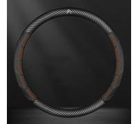 Car Steering Wheel Cover PU Leather for Citroen C4 II Grand Picasso 2016-2018, Anti-slip & Breathable Durable Protector for Comfortable Driving,A
