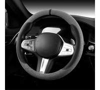 Car Steering Wheel Cover PU Leather for Seat MII Ibiza Leon Arona Ateca Tarraco Alhambra, Anti-slip & Breathable Durable Protector for Comfortable Driving,C