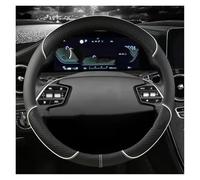 Car Steering Wheel Cover PU Leather Steering Wheel Cover For KIA K5 KX5 K2 For K3 GT Brand For Rio For Cerato For Sportage For Stinger EV6 GT-line 2021 2022 Thin Car Handle Cover(WHITE O)