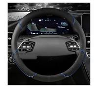 Car Steering Wheel Cover PU Leather Steering Wheel Cover For KIA K5 KX5 K2 For K3 GT Brand For Rio For Cerato For Sportage For Stinger EV6 GT-line 2021 2022 Thin Car Handle Cover(BLUE O)