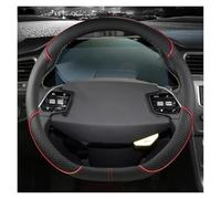 Car Steering Wheel Cover PU Leather Steering Wheel Cover For KIA K5 KX5 K2 For K3 GT Brand For Rio For Cerato For Sportage For Stinger EV6 GT-line 2021 2022 Thin Car Handle Cover(RED D)