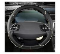 Car Steering Wheel Cover PU Leather Steering Wheel Cover For KIA K5 KX5 K2 For K3 GT Brand For Rio For Cerato For Sportage For Stinger EV6 GT-line 2021 2022 Thin Car Handle Cover(BEIGE D)