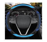 Car Steering Wheel Cover Steering Wheel Cover Leather For Camry 2018-2023 For Corolla 2018-2023 For Crown 2018-2023 For RAV4 2019 Thin Car Handle Cover(Blue)