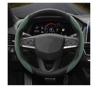 Car Steering Wheel Cover Suede Snap-on Steering Wheel Cover 2-Piece 3-Piece For Cadillac CT4 CT5 CT6 XT4 XT5 XT6 For Escalade CTS SRX ATS Lyriq(Green 2-p)