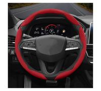 Car Steering Wheel Cover Suede Snap-on Steering Wheel Cover 2-Piece 3-Piece For Cadillac CT4 CT5 CT6 XT4 XT5 XT6 For Escalade CTS SRX ATS Lyriq(Red 3-P)