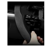 Car Steering Wheel Cover Suede Snap-on Steering Wheel Cover For Legacy Xv For Wrx For Sti For Outback For Ascent(Black D 2-p)
