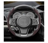 Car Steering Wheel Cover Suede Snap-on Steering Wheel Cover For Legacy Xv For Wrx For Sti For Outback For Ascent(Mocha O 2-P)