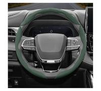 Car Steering Wheel Cover Suede Snap-on Steering Wheel Cover Sedan For Toyota For Crown Estate For Majesta Royal Athlete Thin Car Cover(Green 3-P)