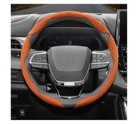 Car Steering Wheel Cover Suede Snap-on Steering Wheel Cover Sedan For Toyota For Crown Estate For Majesta Royal Athlete Thin Car Handle Cover(Orange 3-P)