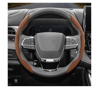 Car Steering Wheel Cover Suede Snap-on Steering Wheel Cover Sedan For Toyota For Crown Estate For Majesta Royal Athlete Thin Car Handle Cover(Brown 2-P)