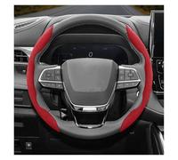 Car Steering Wheel Cover Suede Snap-on Steering Wheel Cover Sedan For Toyota For Crown Estate For Majesta Royal Athlete Thin Car Handle Cover(Red 2-P)