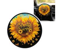 Car Steering Wheel Cover Sun Shade Car Heat Reflector Protector | Blessed To Be Called Nana Sunflower Printed Steering Wheel Sun Block Cover Universal Fit 15.5 Inch For Car Suv Truck Van