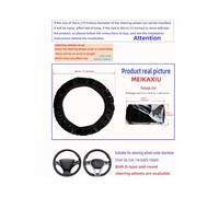 Car Steering Wheel Cover The Soft Short-fur Plush Pressed Flower Car Inner-free Steering Wheel Cover Is Suitable For 14.5-15-inch Interior Accessor Steering Wheel Protector(Purple)