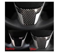 Car Steering Wheel Cover Trims Accessories Carbon Fiber Interior Mouldings For Civic 10Th 2016 2017 2018 2019 2020 2021 Panel Cover Sticker