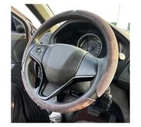Car Steering Wheel Cover Turn over Fur Plush warm hands Auto Steery Wheel Kit interior Accessories 3PCS Winter Keep Warm Round Car Steering Wheel Cover(3PCS Brown)