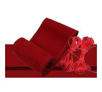 Car Steering Wheel Cover Universal 37/38cm Needle And Thread Interior Accessorie SWCH19 DIY Car Steering Wheel Cover(Red)