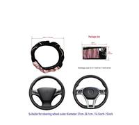 Car Steering Wheel Cover Universal Steering Wheel Cover 15-Inch Ventilated Design No Inner Ring Car Interior Accessory