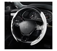 Car Steering Wheel Covers 1Pair For Carbon Fiber Leather Car Steering Cover Micro Fiber Leather Non-Slip Universal Cover Steering Wheel Protective(Upgraded Red)