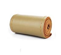 Car Steering Wheel Covers Braid Steering Wheel Cover Automobile Braiding Covers On The Steering Wheel Car Interior Accessories 15 Inch Steering Wheel Protector(Beige)