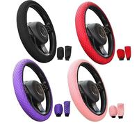 car steering wheel covers Car Steering Wheel Cover Handbrake Gear Auto Interior Accessories Four Seasons Universal Accessory