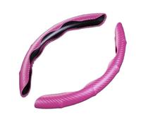 Car Steering Wheel Covers Car Steering Wheel Cover Universal Non-Slip 2 Pcs Steering Wheel Cover Anti-skid Accessories Steering Wheel Protector(LeatherCarbonfiberPI)