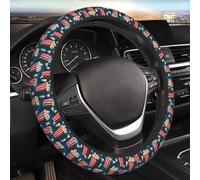 Car Steering Wheel Covers Cinema Popcorn Vintage 38cm Universal
