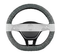 Car Steering Wheel Covers D Shape Steering Wheel Cover Universal Volant Braid On The Steering Wheel Non-slip Funda Volante Auto Car Styling(D plush grey)