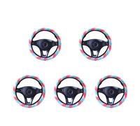 Car Steering Wheel Covers For 1~5PCS Rainbow Color Fluff Steering Wheel Cover Car Interior Decoration Is Soft Warm Decor(Style B 5pcs)