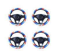 Car Steering Wheel Covers For 1~5PCS Rainbow Color Fluff Steering Wheel Cover Car Interior Decoration Is Soft Warm Decor(Style A 4pcs)