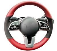 Car Steering Wheel Covers For Benz A W177 B W247 C-Class W205 For CLS-Class Braid Car Steering Wheel Cover Custom PU Leather(B)