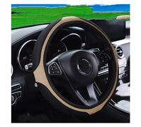Car Steering Wheel Covers For Car Steering Wheel Cover Without Inner Ring 37-38cm Three-dimensional Embroidered Color Diamond-encrusted Breathable(PW Beige)