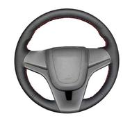 Car Steering Wheel Covers For Chevrolet For Cruze For Orlando 2009-2014 Black Leather Braid For Steering Wheel(Yellow)