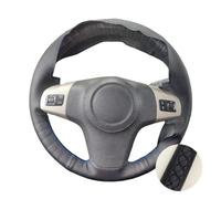 Car Steering Wheel Covers For Chevrolet For Niva 2009 2010 2011 2012 2013 2014 2015 2016 2017 Car Steering Wheel Cover PU Leather Hand Sewn(Black Thread)