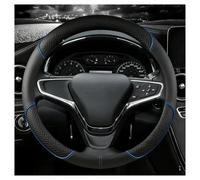 Car Steering Wheel Covers For Chevy For Equinox For Tracker | Leather protects the steering wheel from wear and tear.(Blue round)