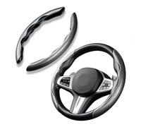Car Steering Wheel Covers for Dodge Nitro/Avenger/Caliber/Journey 1995+ | Carbon Fibre Steering Wheel Cover, Non-Slip Sporty Grip, Car Accessories for Most Saloon & SUV Cars