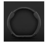 Car Steering Wheel Covers For Geely For GeometryC For Monjaro For Coolray For Tugella GX3 For Atlas For Emgrand EC7 GC6 GC9 CK EC8 Carbon Fiber Suede Car Steering Wheel Cover(D black)
