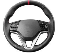 Car Steering Wheel Covers for Hyundai Tucson 2016 2017 2018 2019 2020 2021, DIY Hand Stitch Steering Wheel Cover, Leather Steering Wheel Cover Breathable Anti-Slip Interior Accessories