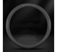 Car Steering Wheel Covers for Infiniti QX80 7 Seats 2013-2016, Car Steering Wheel Cover Breathable Anti-slip Protector Interior Accessory,O-Shape-Black and line