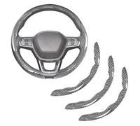 Car Steering Wheel Covers for Jeep Wrangler JK JKU Sport Sahara Rubincon 2007-2015 2016 2017, Segmented Anti Slip Steering Wheel Protector All Season Automotive Interior,Silver