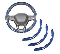 Car Steering Wheel Covers for Jeep Wrangler JK JKU Sport Sahara Rubincon 2007-2015 2016 2017, Segmented Anti Slip Steering Wheel Protector All Season Automotive Interior,Blue