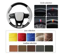 Car Steering Wheel Covers For Lexus NX 250 NX260 NX350 For NX350h For NX450h+ 2022 Custom Made Car Steering Wheel Cover Hand-stitched Accessory(Black Wine Red)