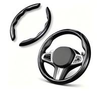 Car Steering Wheel Covers for Maserati GranTurismo/GranCabrio 2010+ | Carbon Fibre Steering Wheel Cover, Non-Slip Sporty Grip, Car Accessories for Most Saloon & SUV Cars