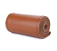 Car Steering Wheel Covers For Micro Fiber Leather Hand Sewing Soft Steering Wheel Cover With Needles And Thread 38cm Auto Car Accessories(Brown)