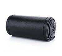 Car Steering Wheel Covers For Micro Fiber Leather Hand Sewing Soft Steering Wheel Cover With Needles And Thread 38cm Auto Car Accessories(Black)