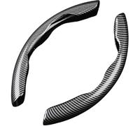 Car Steering Wheel Covers for Mini Countryman John Cooper Works F54 F55 F56 F57 F60 Universal Carbon Fiber Anti-skid Segmented Wheel Protector Breathable Accessories