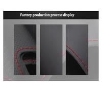 Car Steering Wheel Covers For Nissan For 200SX S15 For Silvia For Skyline For R34 For GTR 1998 1999 2000 2001 2002 Hand-stitched Black Suede Car Steering Wheel Cover(Light Blue Thread)